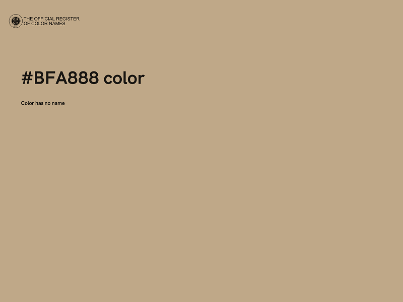 #BFA888 color image