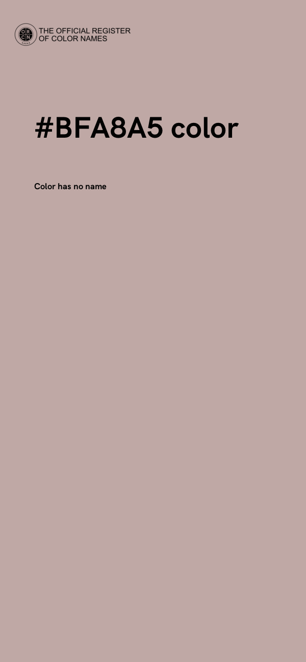 #BFA8A5 color image