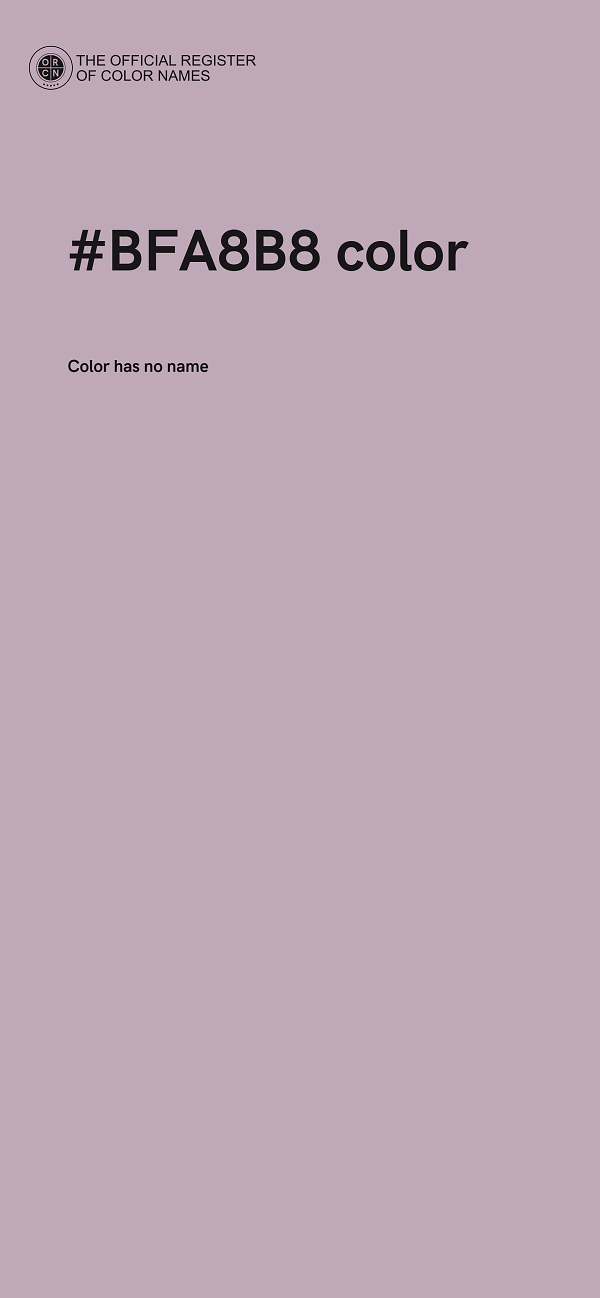 #BFA8B8 color image