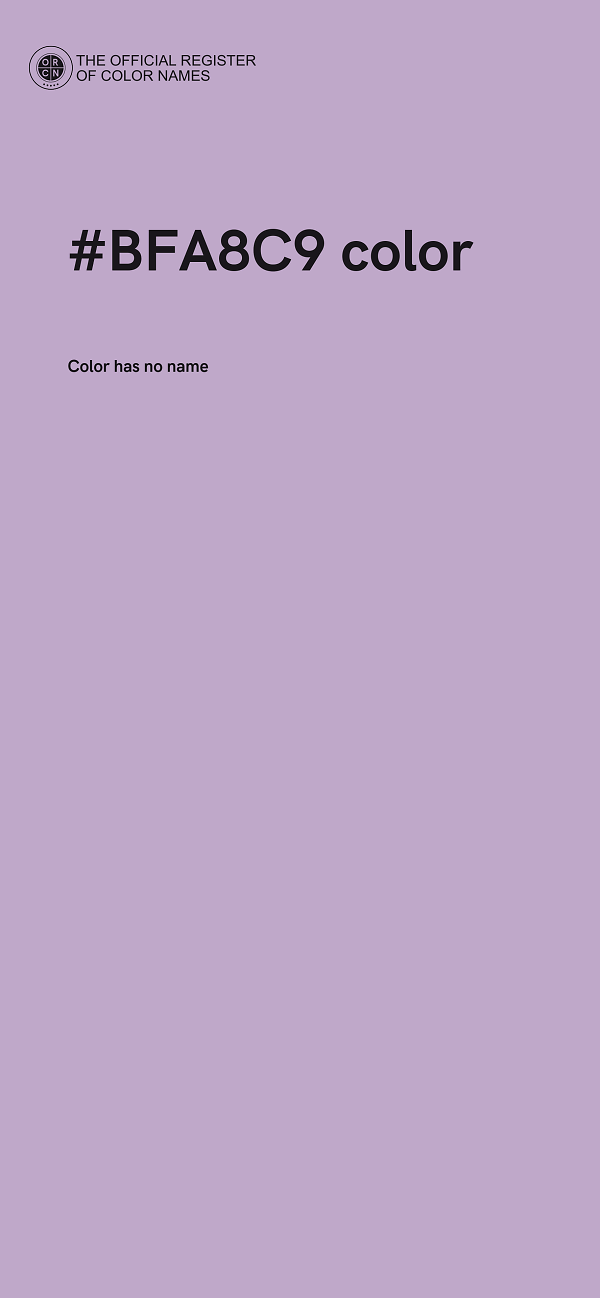 #BFA8C9 color image
