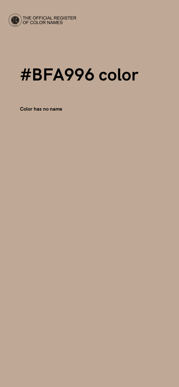 #BFA996 color image