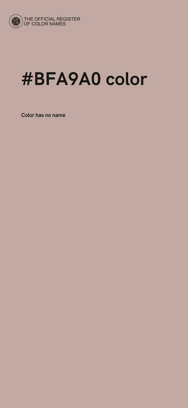 #BFA9A0 color image