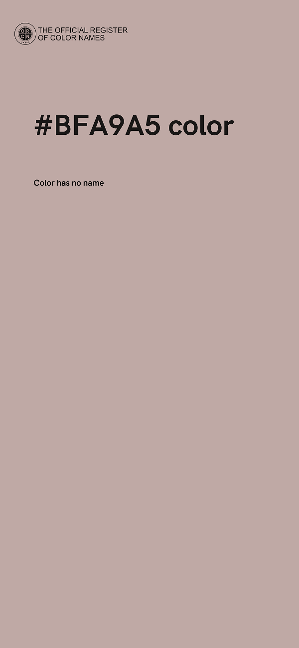 #BFA9A5 color image