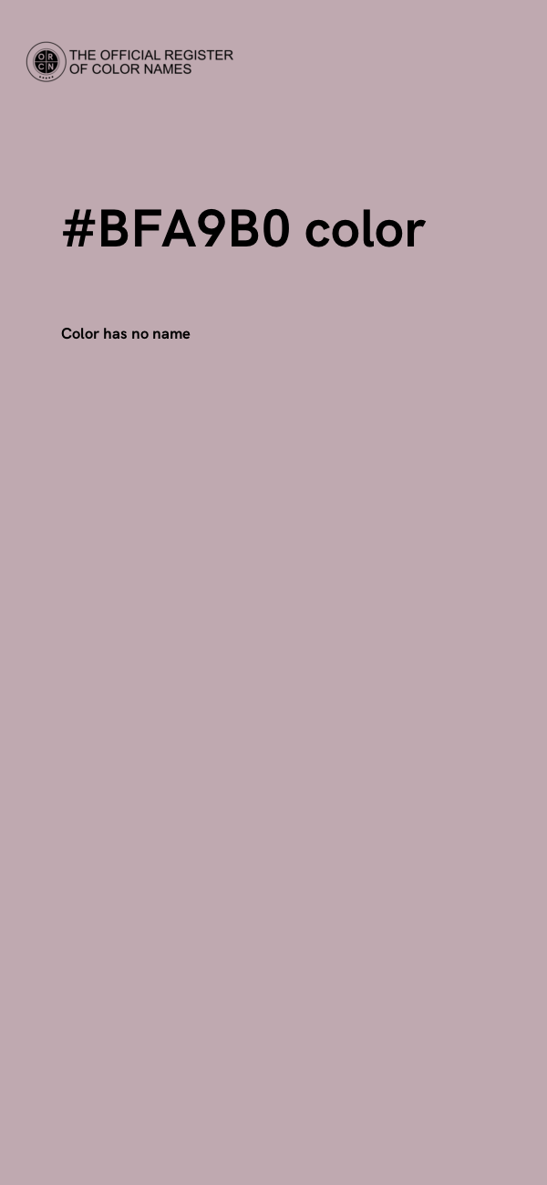 #BFA9B0 color image