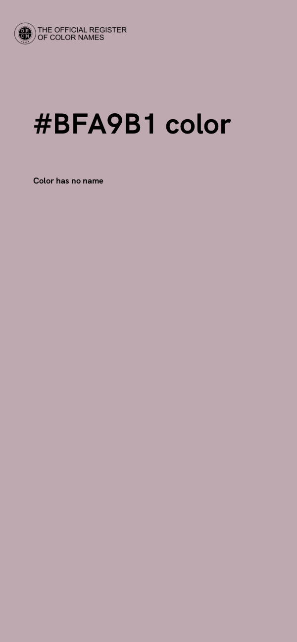 #BFA9B1 color image