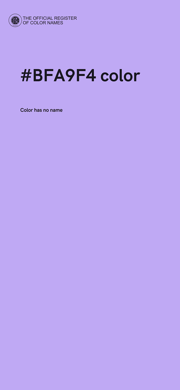 #BFA9F4 color image