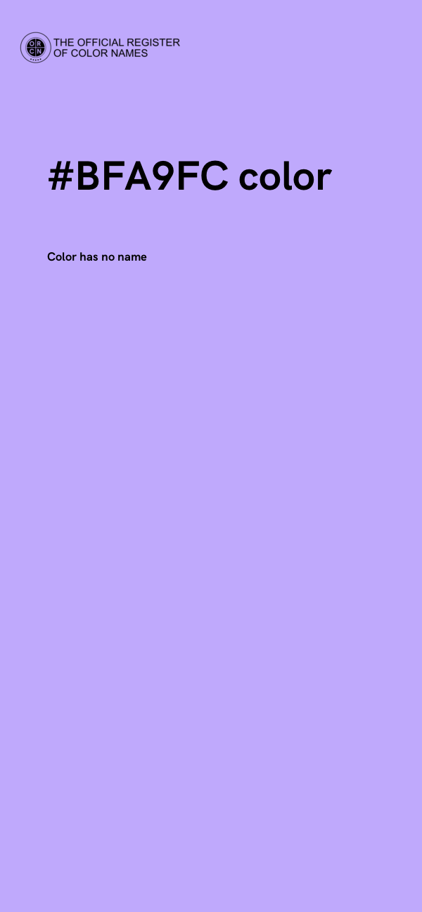 #BFA9FC color image