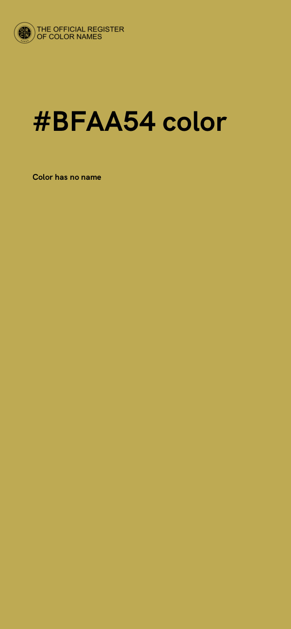 #BFAA54 color image