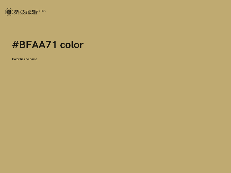 #BFAA71 color image
