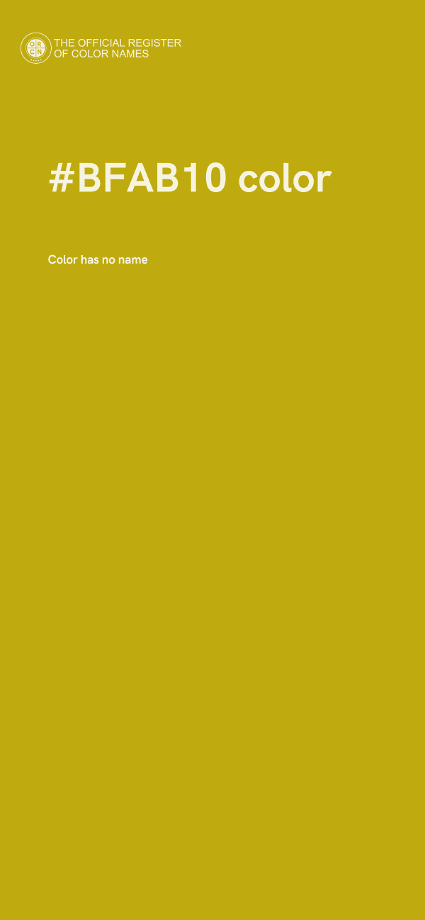 #BFAB10 color image