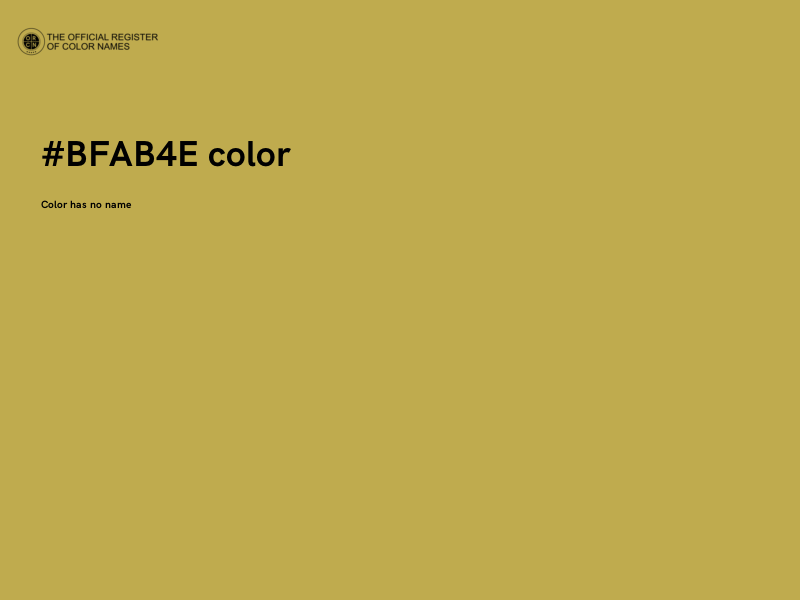 #BFAB4E color image