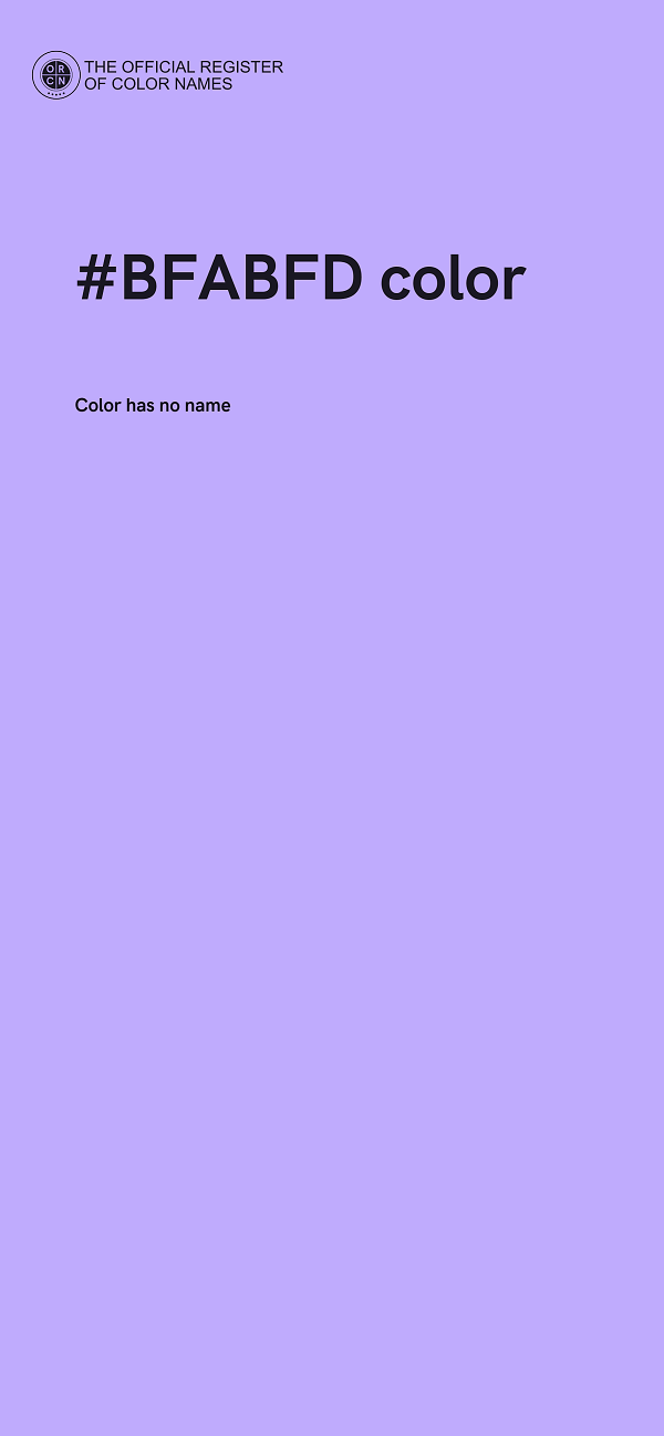 #BFABFD color image