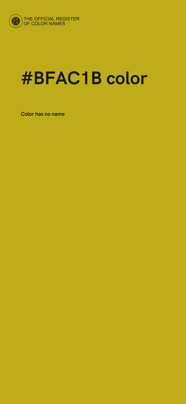#BFAC1B color image