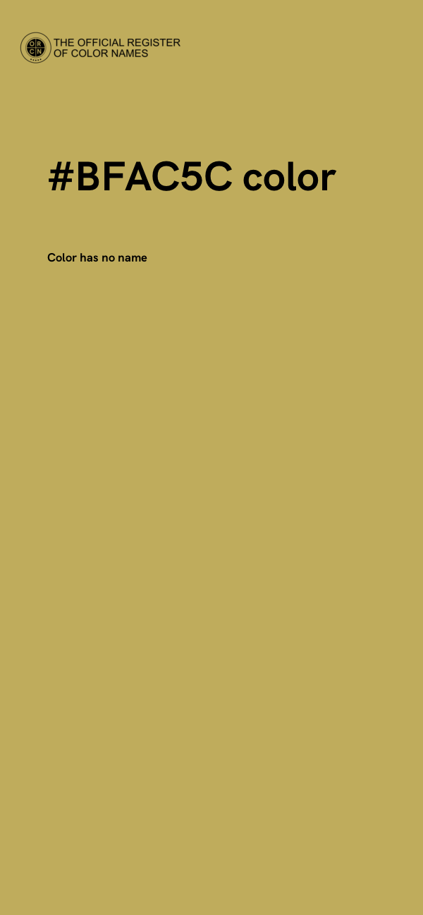 #BFAC5C color image