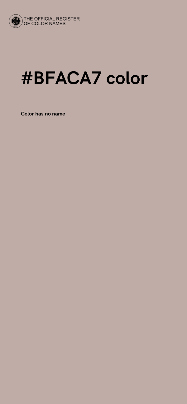 #BFACA7 color image