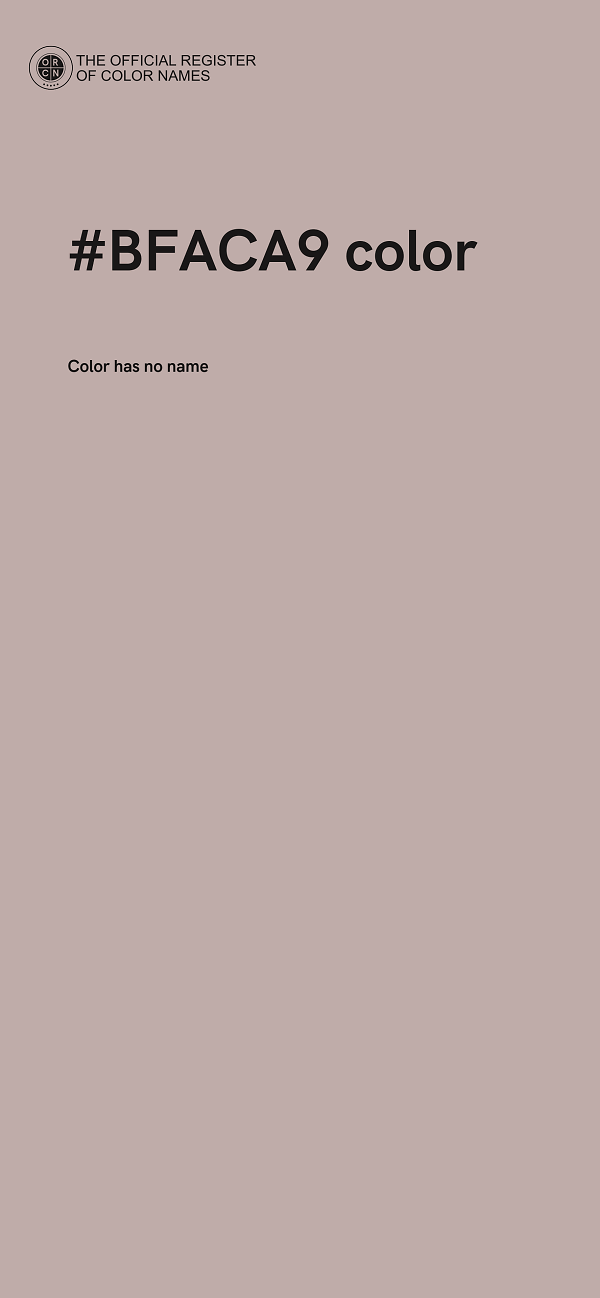 #BFACA9 color image