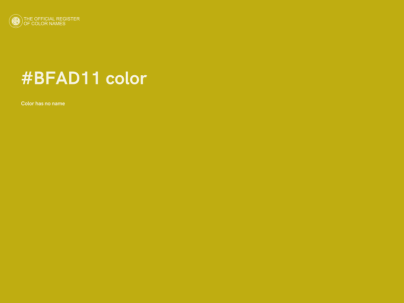 #BFAD11 color image