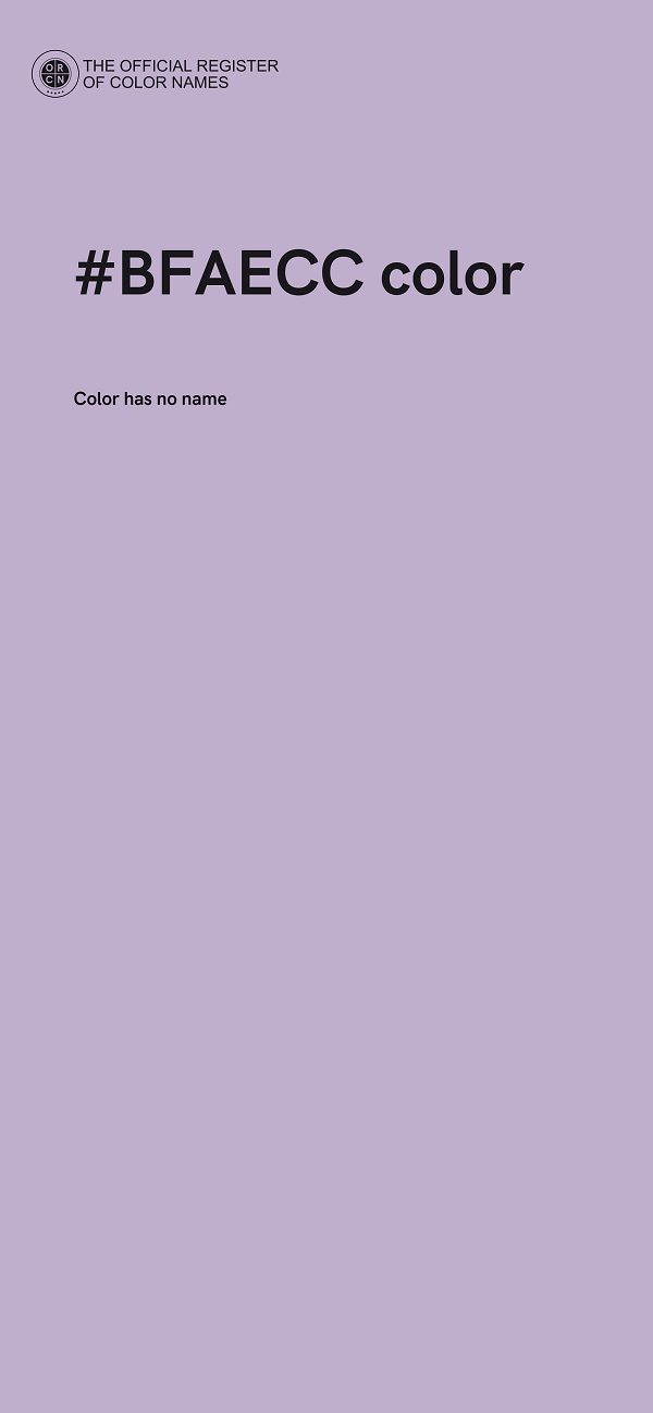 #BFAECC color image