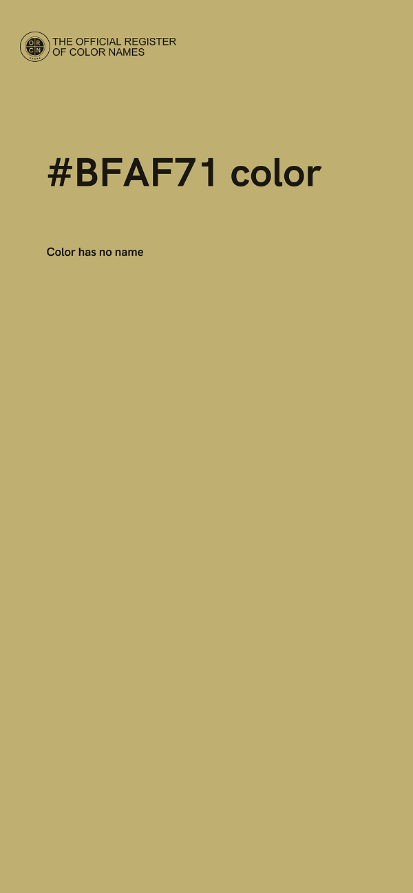 #BFAF71 color image