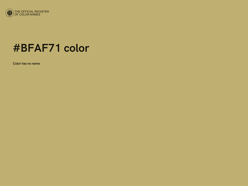 #BFAF71 color image