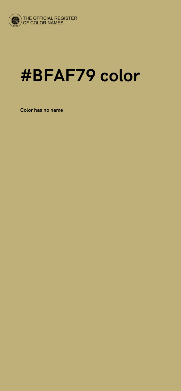 #BFAF79 color image