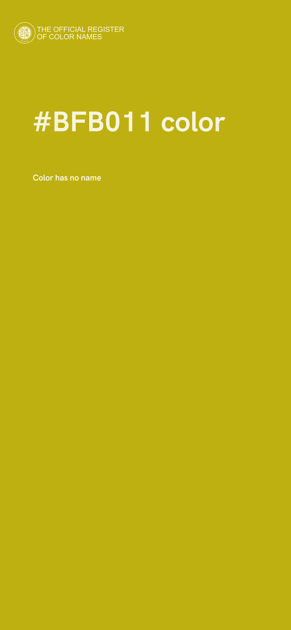 #BFB011 color image