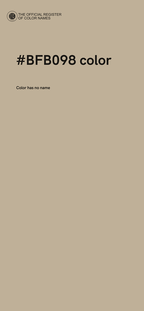#BFB098 color image