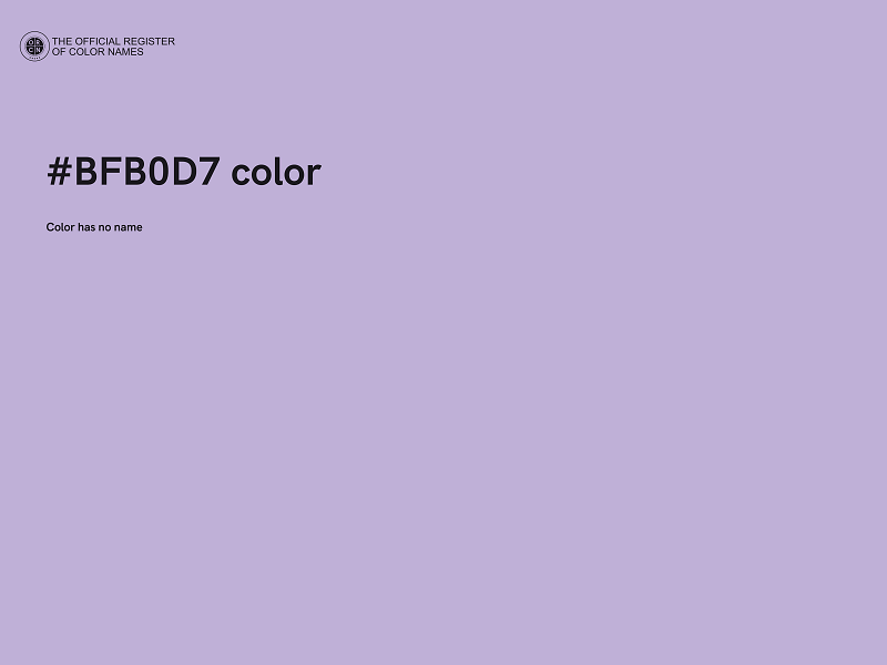 #BFB0D7 color image