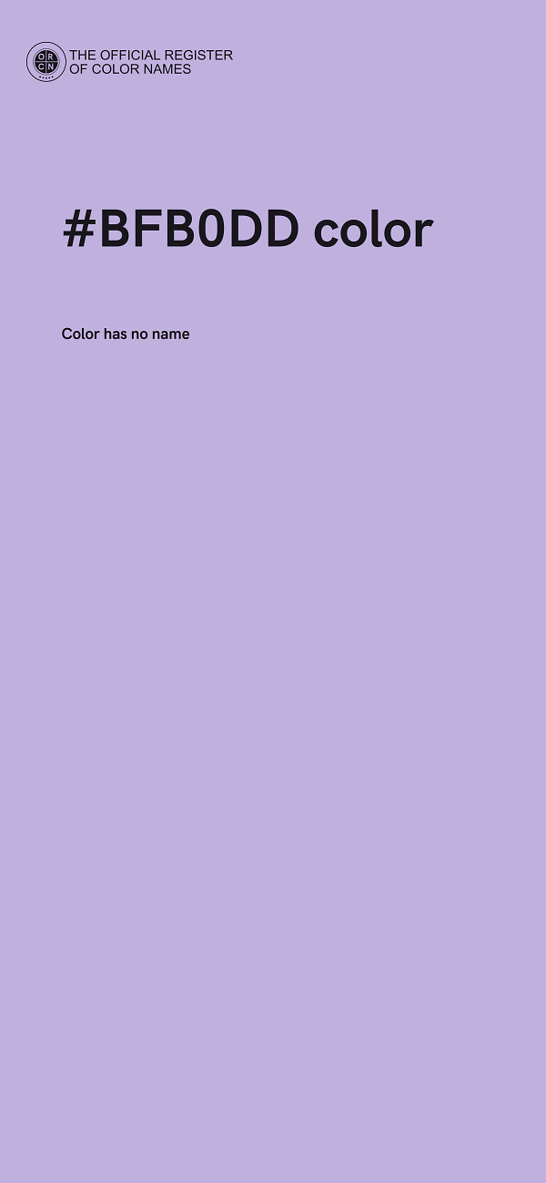 #BFB0DD color image