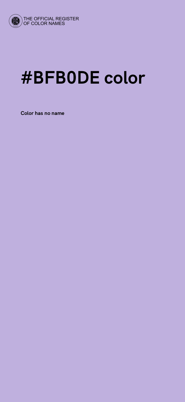#BFB0DE color image