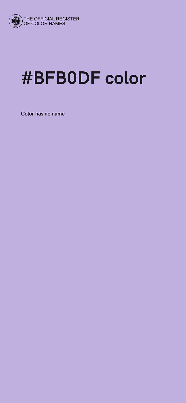 #BFB0DF color image