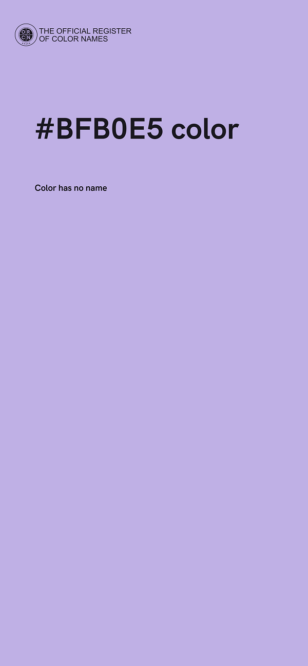 #BFB0E5 color image