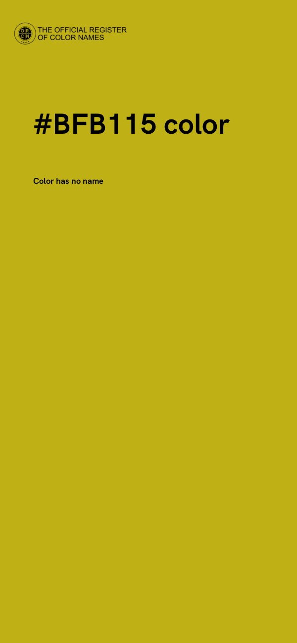 #BFB115 color image
