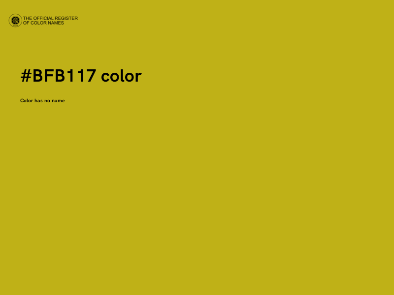 #BFB117 color image