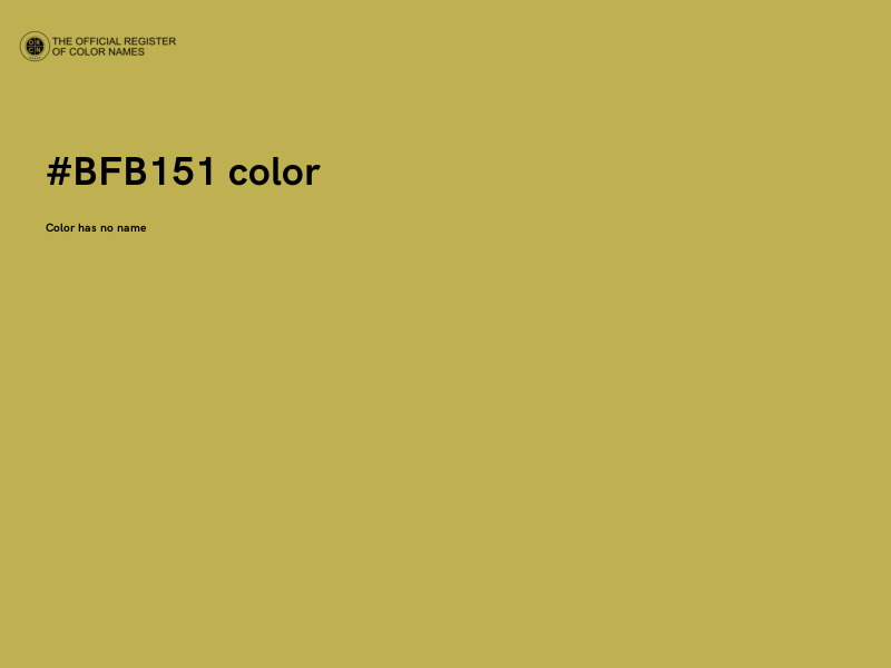 #BFB151 color image
