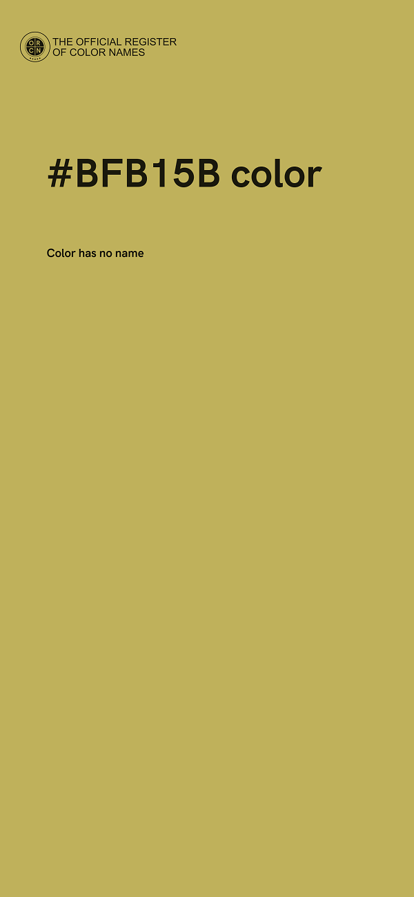 #BFB15B color image