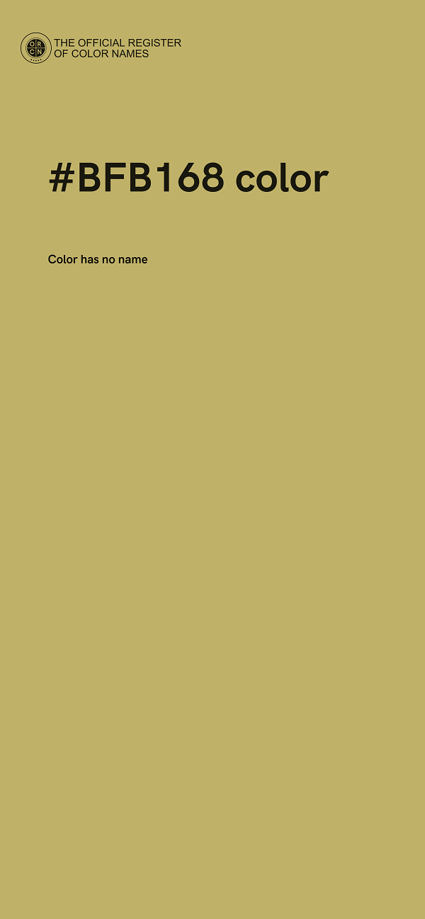 #BFB168 color image