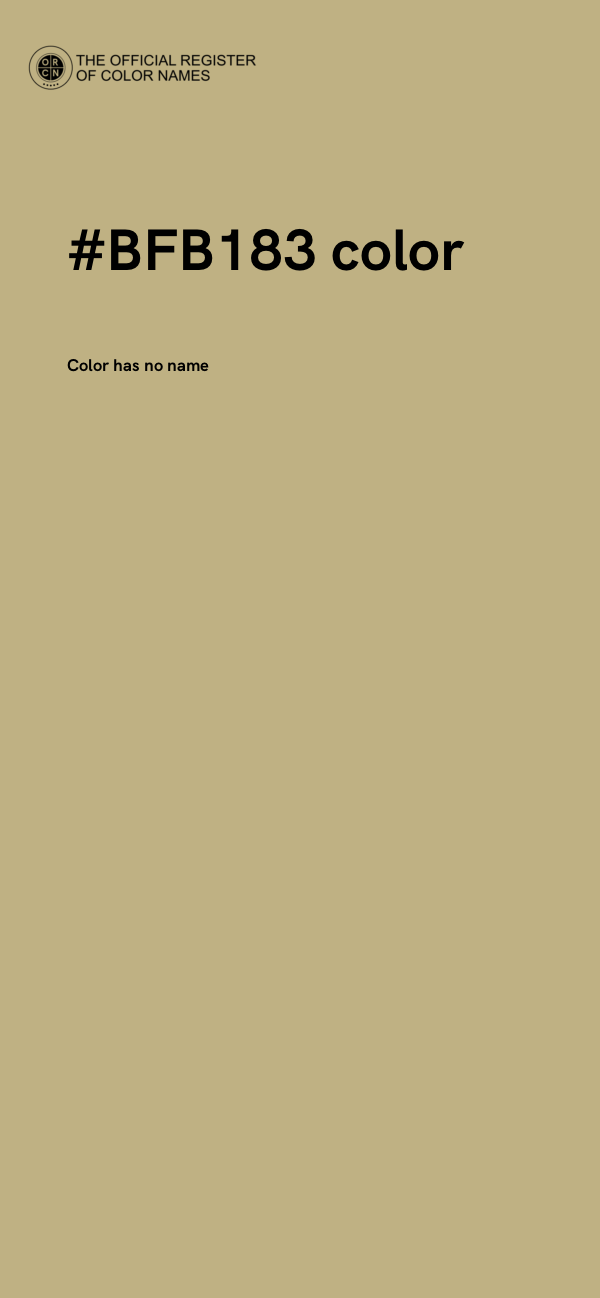 #BFB183 color image