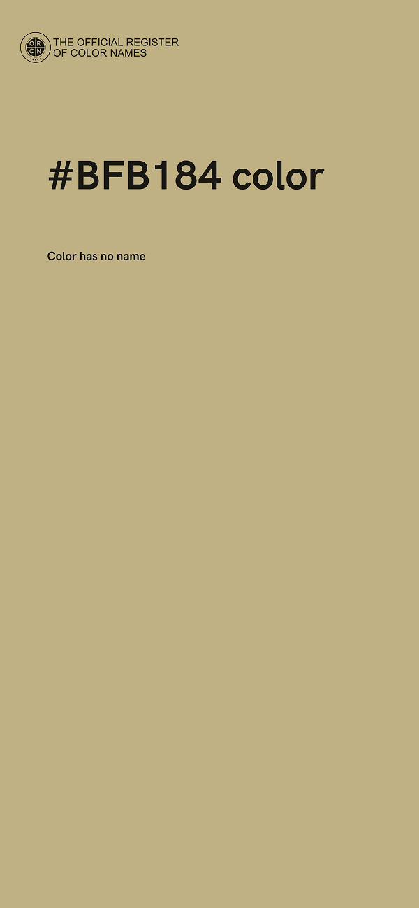 #BFB184 color image