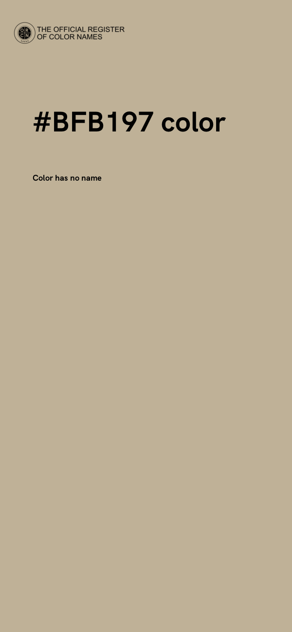 #BFB197 color image