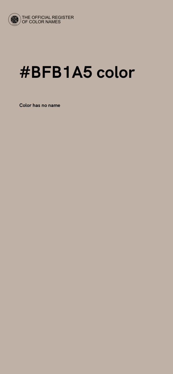 #BFB1A5 color image