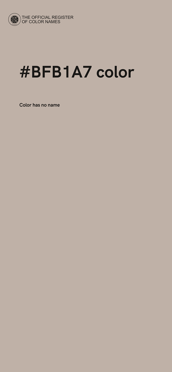 #BFB1A7 color image