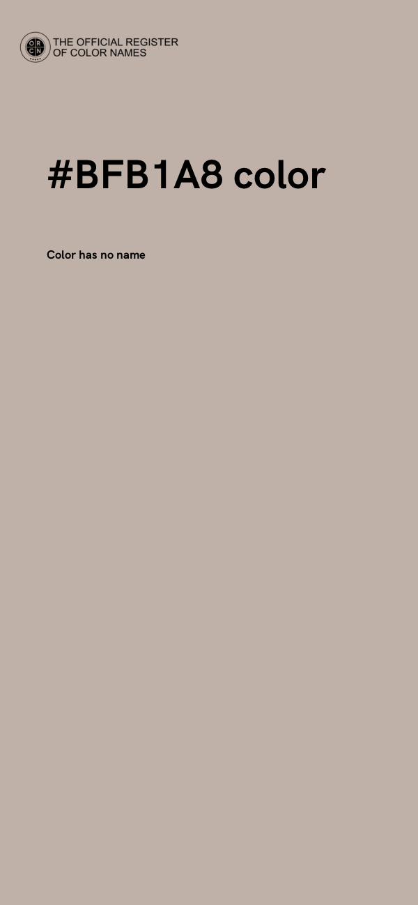 #BFB1A8 color image