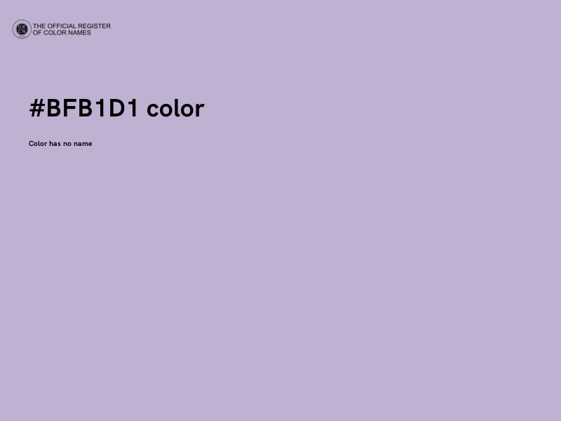 #BFB1D1 color image