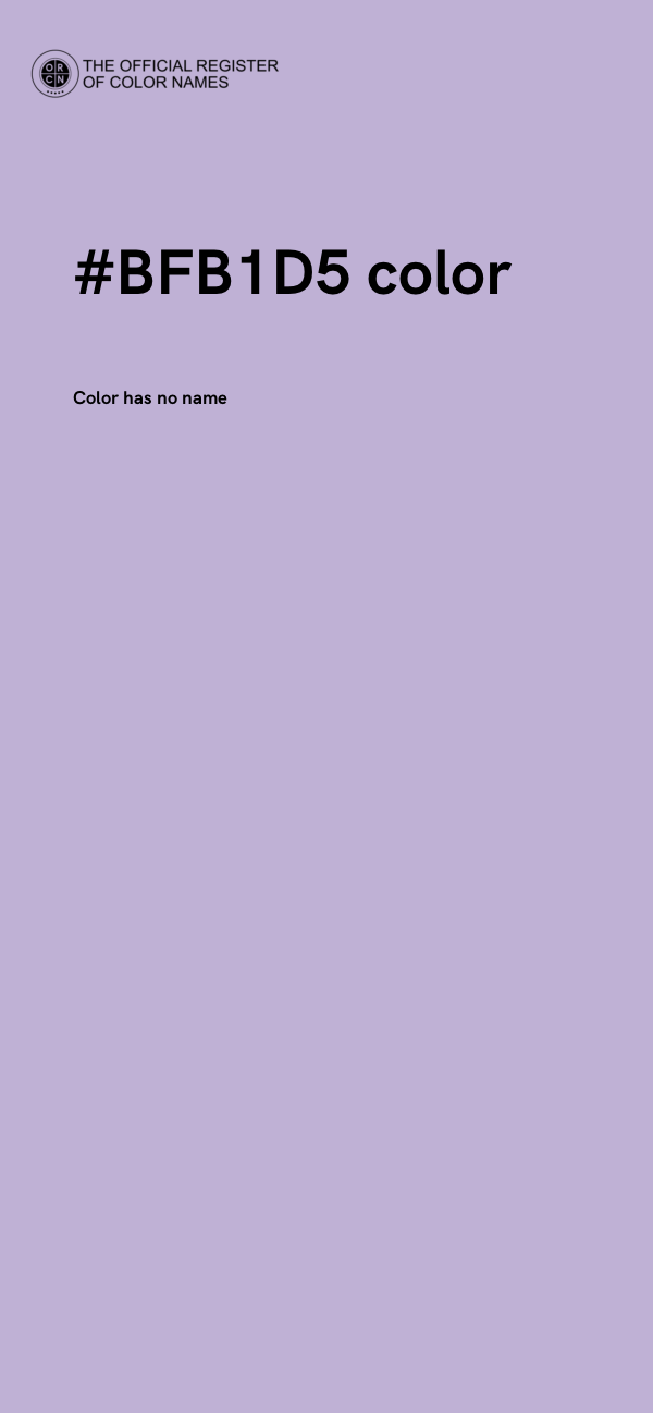 #BFB1D5 color image