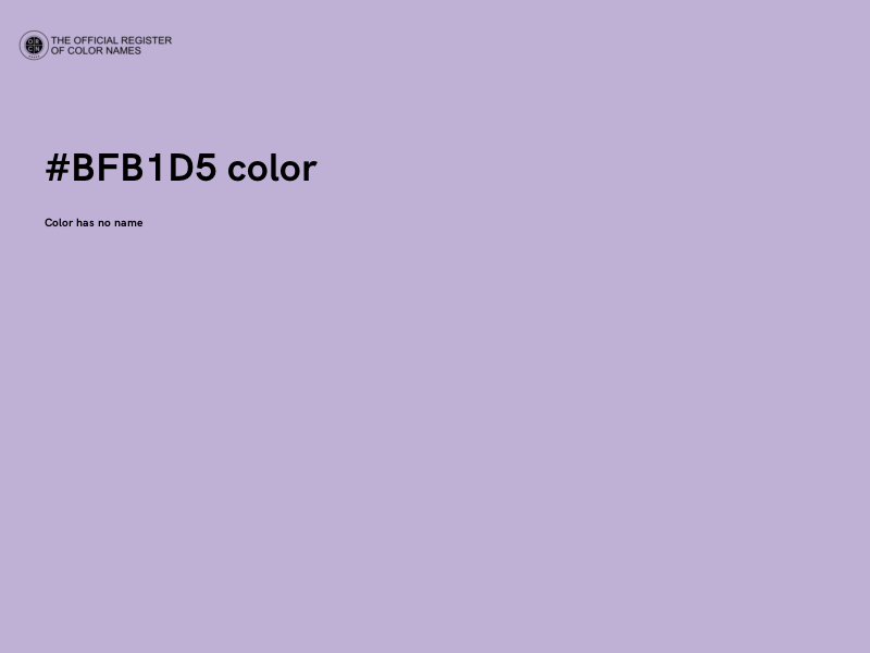 #BFB1D5 color image
