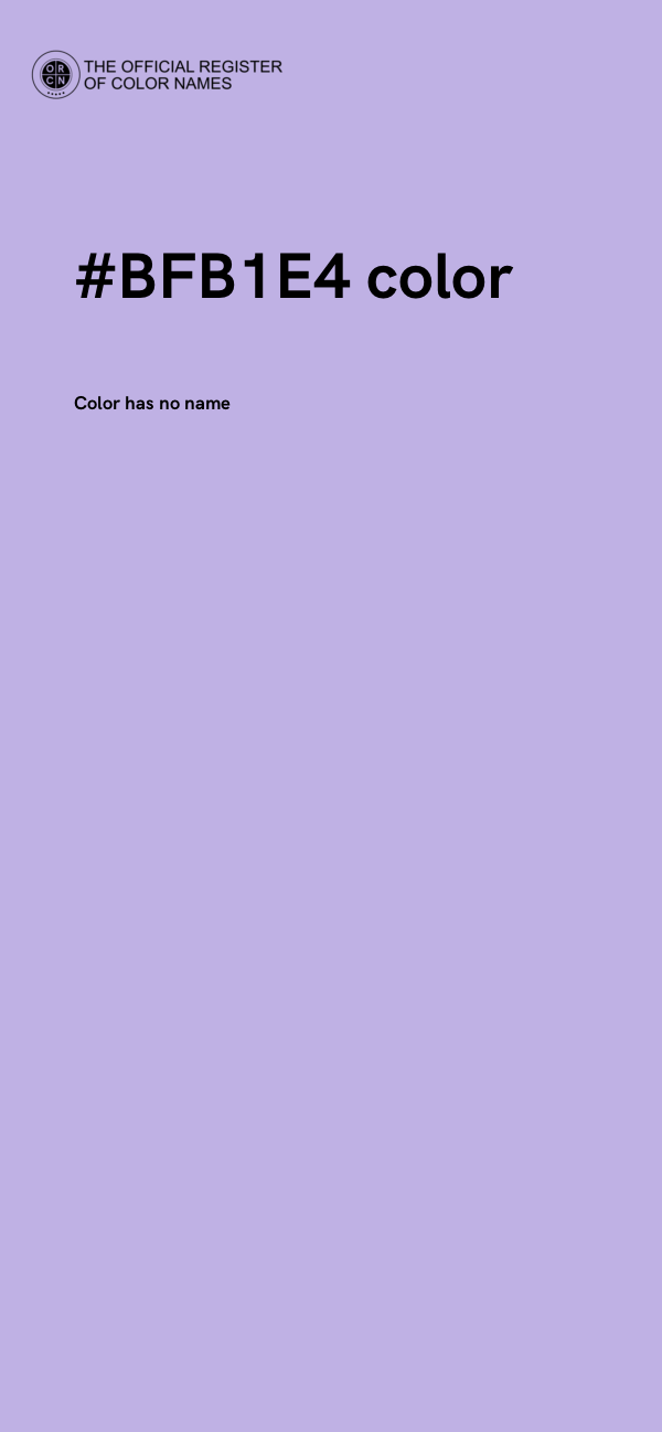 #BFB1E4 color image