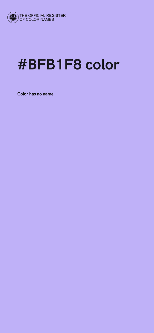 #BFB1F8 color image