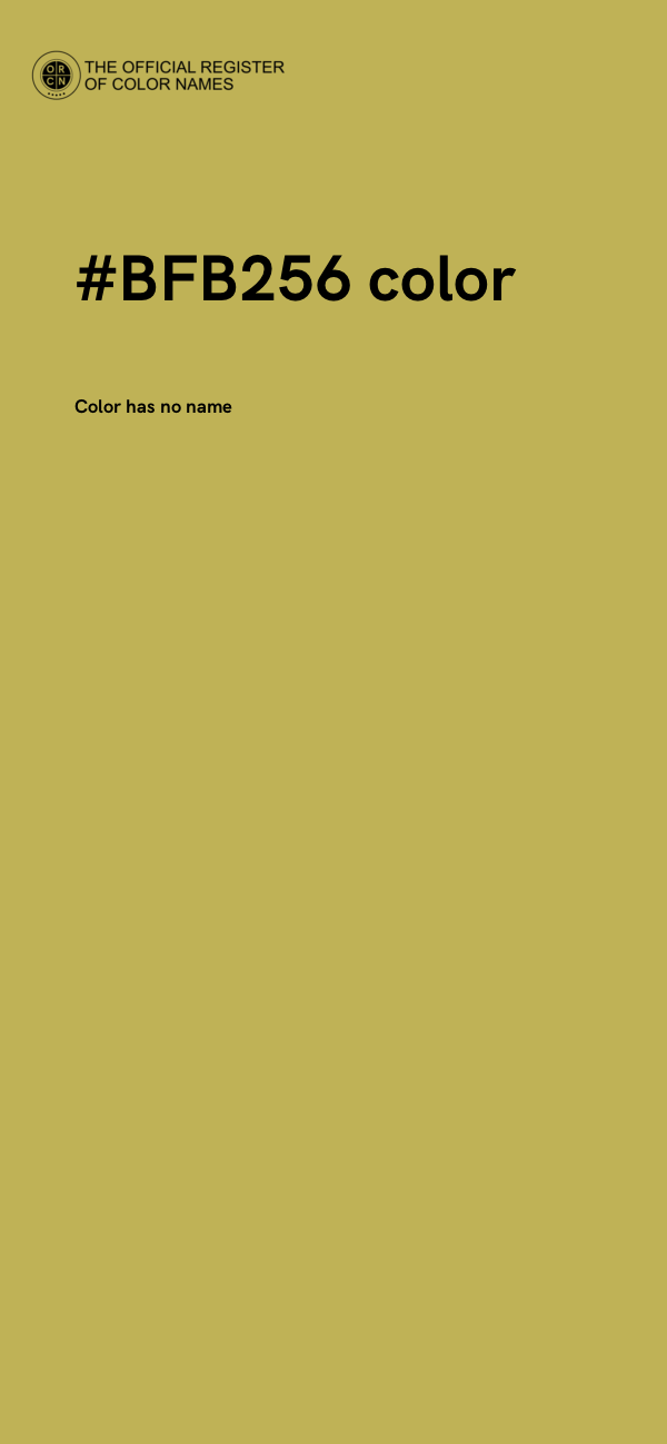 #BFB256 color image