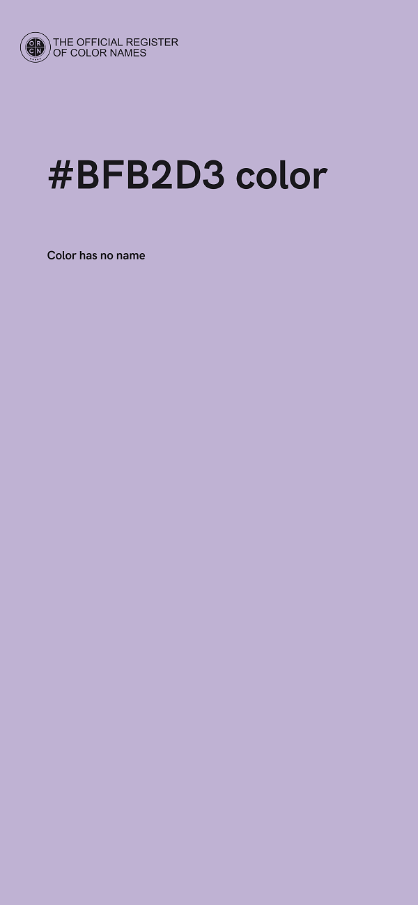 #BFB2D3 color image